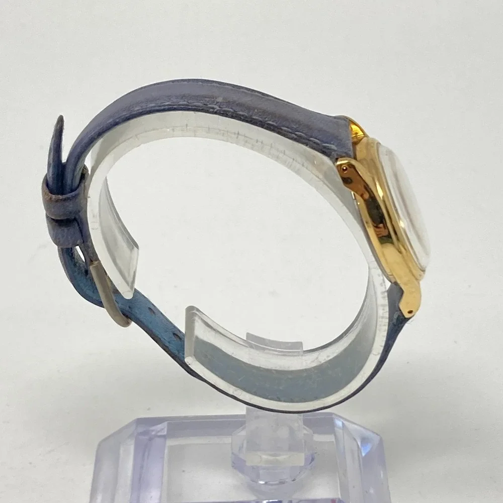 Vtg Lorus Womens Watch 26mm Mickey Mouse Gold Tone V515-6080 Leather New Battery - Picture 8 of 15